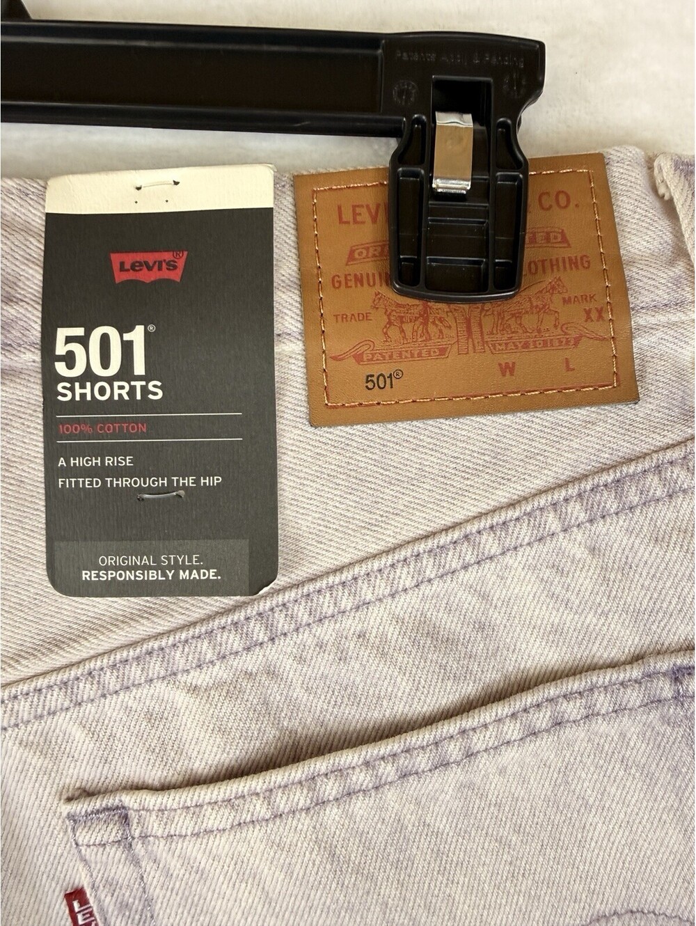 Levis 501 Shorts Women 26 Purple Cut Off Button Fly New NWT